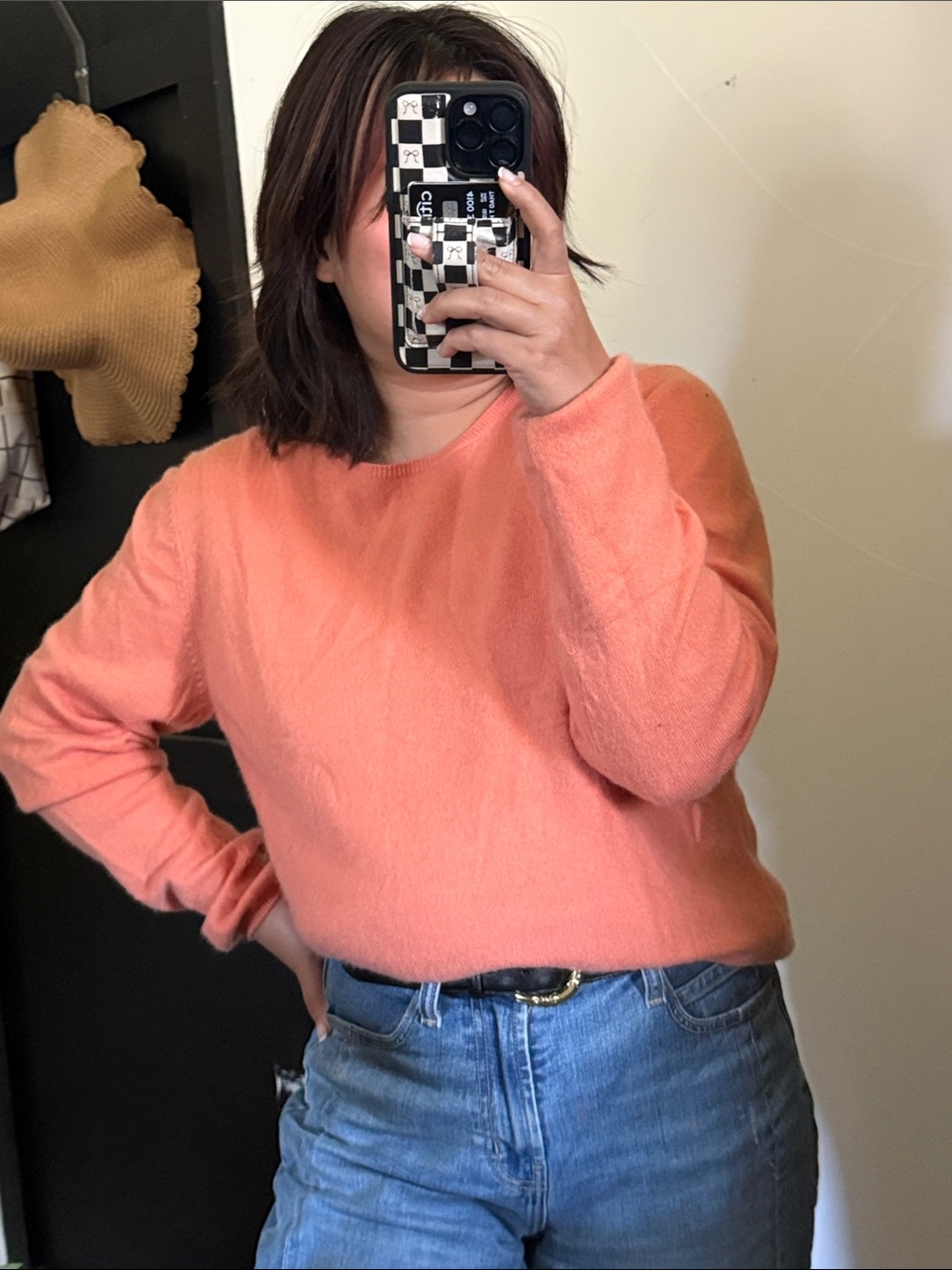 Charter Club Clementine 100% 2 Ply Cashmere Crew Neck Sweater. XL